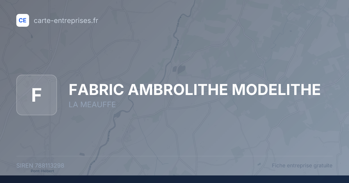 FABRIC AMBROLITHE MODELITHE — 788113298 — fiche entreprise