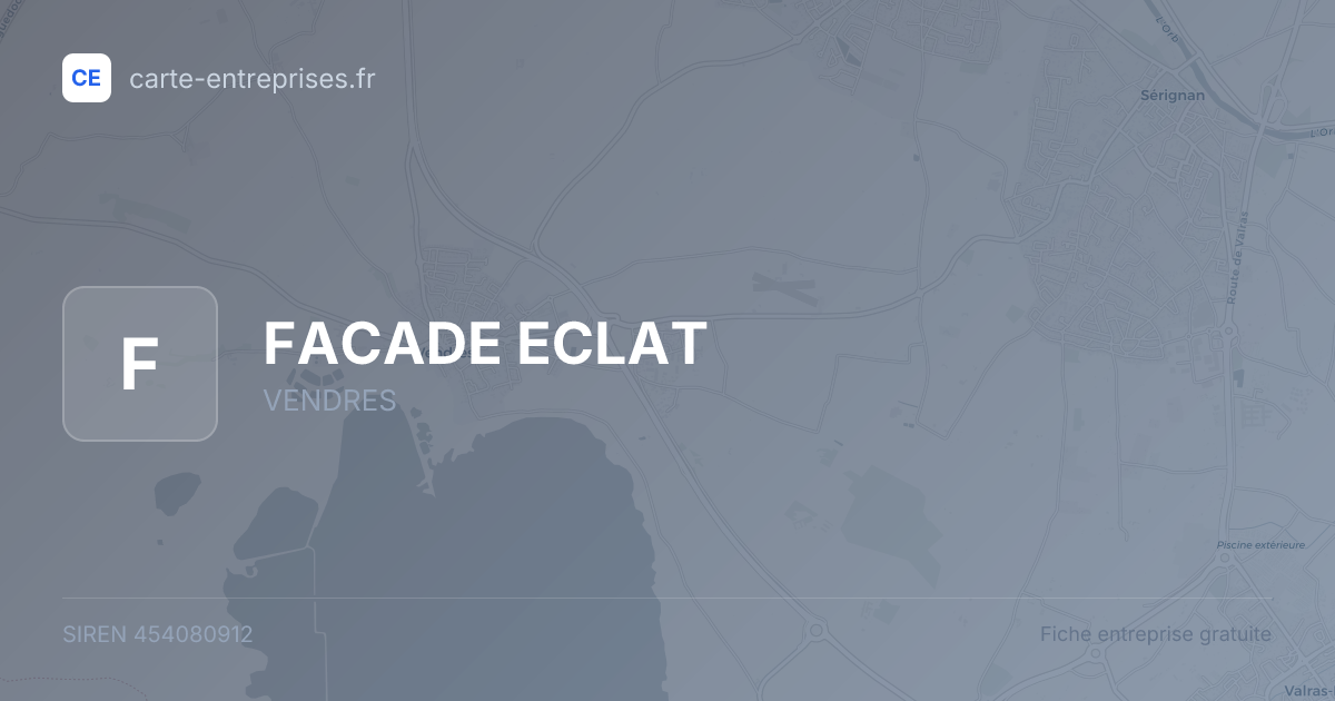 FACADE ECLAT — 454080912 — fiche entreprise