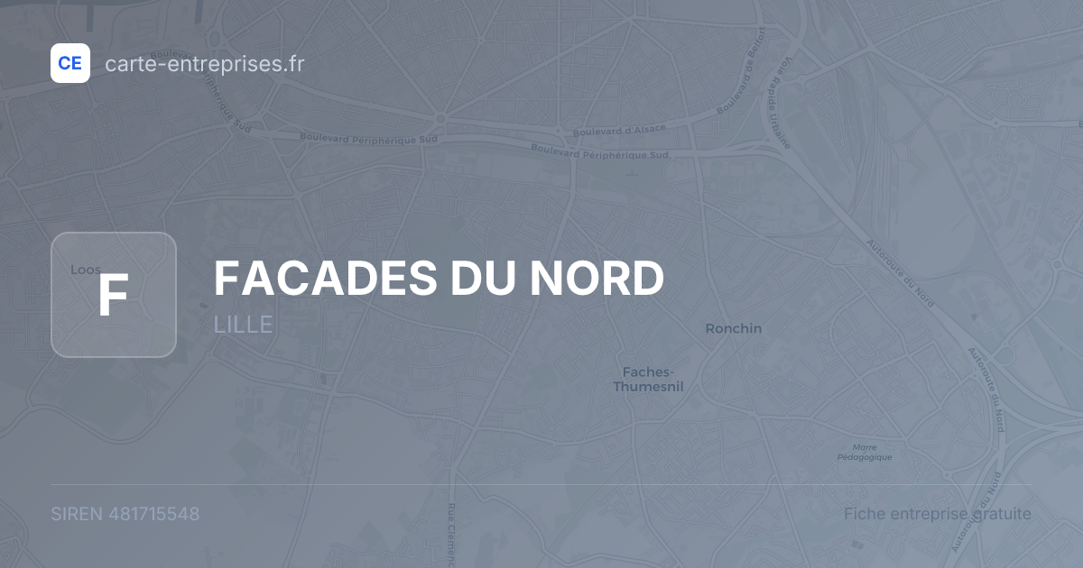 FACADES DU NORD — 481715548 — fiche entreprise