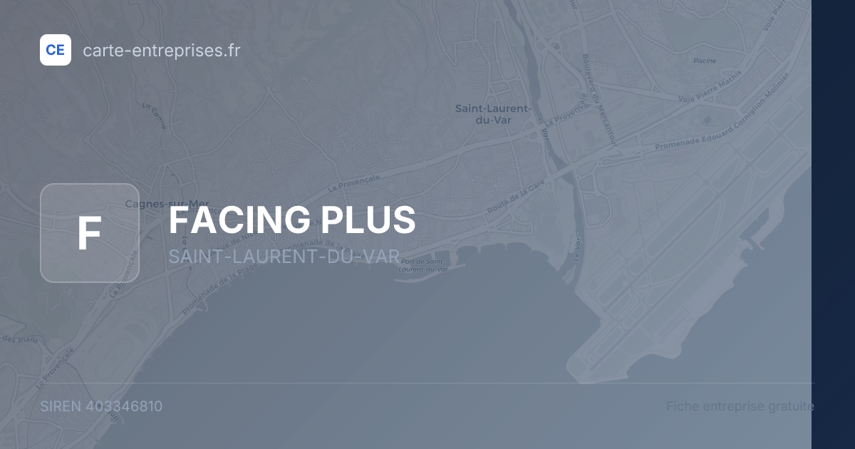 FACING PLUS — 403346810 — fiche entreprise
