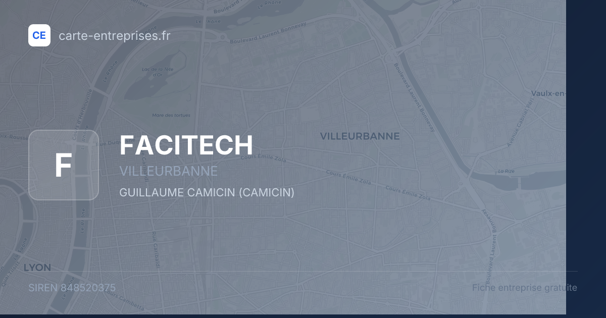 FACITECH — 848520375 — fiche entreprise