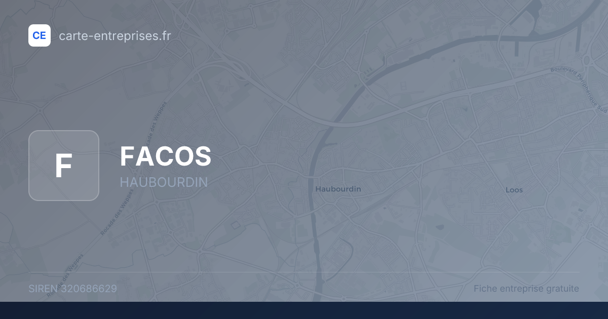 FACOS — 320686629 — fiche entreprise