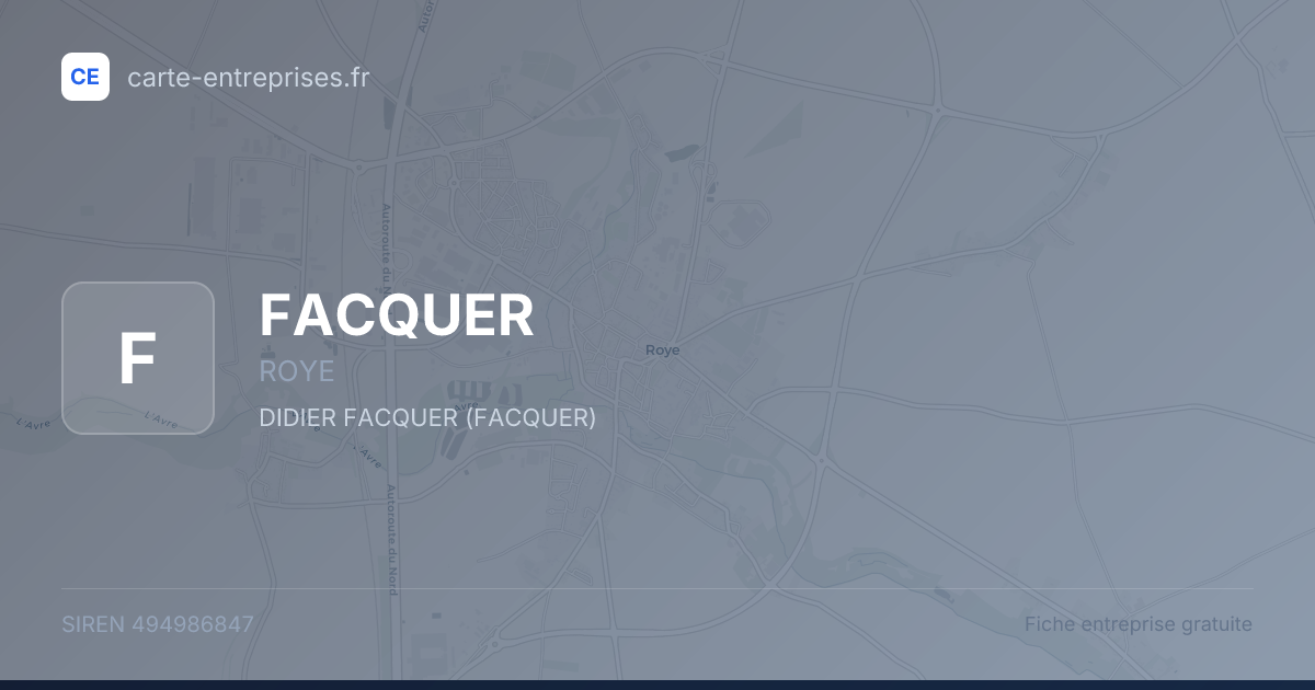 FACQUER — 494986847 — fiche entreprise
