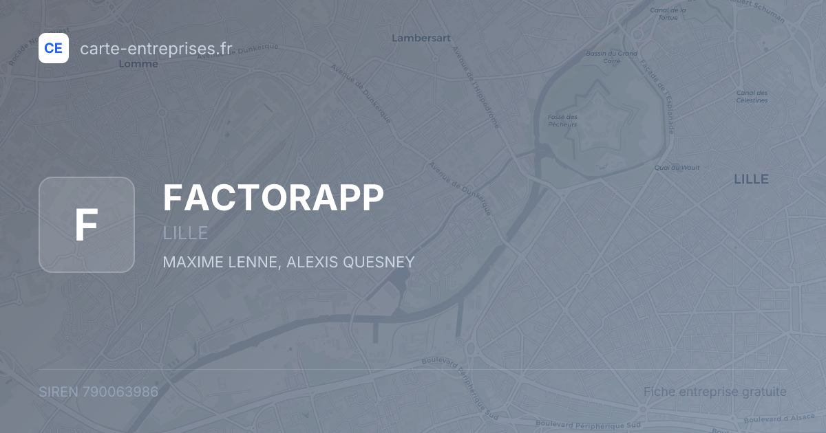 FACTORAPP — 790063986 — fiche entreprise