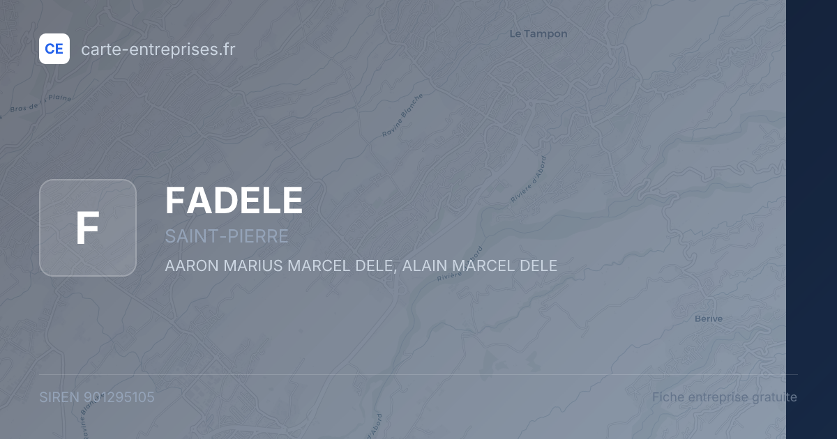 FADELE — 901295105 — fiche entreprise
