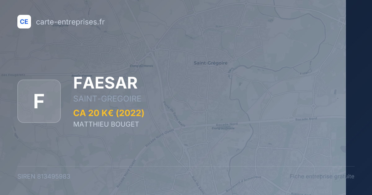 FAESAR — 813495983 — fiche entreprise
