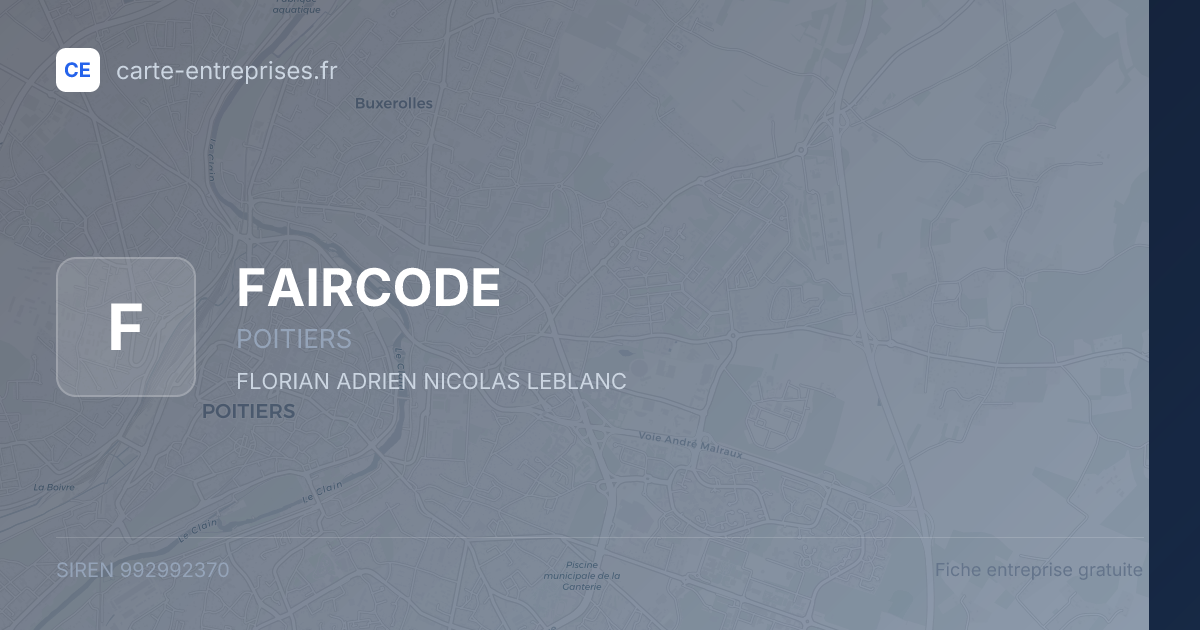 FAIRCODE — 992992370 — fiche entreprise
