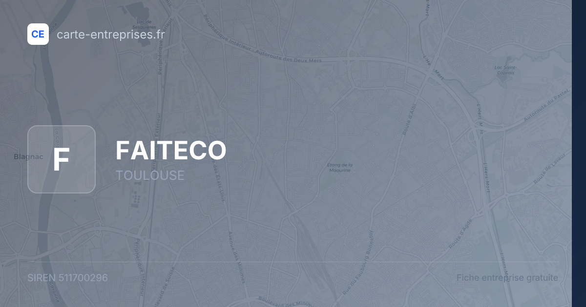 FAITECO — 511700296 — fiche entreprise