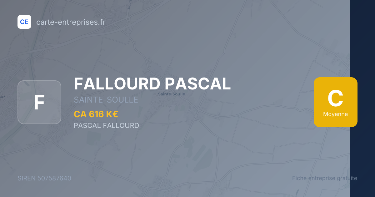 FALLOURD PASCAL — 507587640 — fiche entreprise