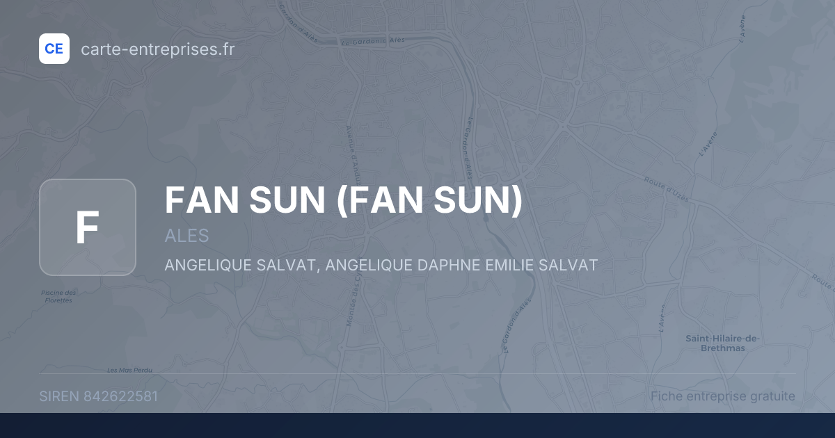 FAN SUN (FAN SUN) — 842622581 — fiche entreprise