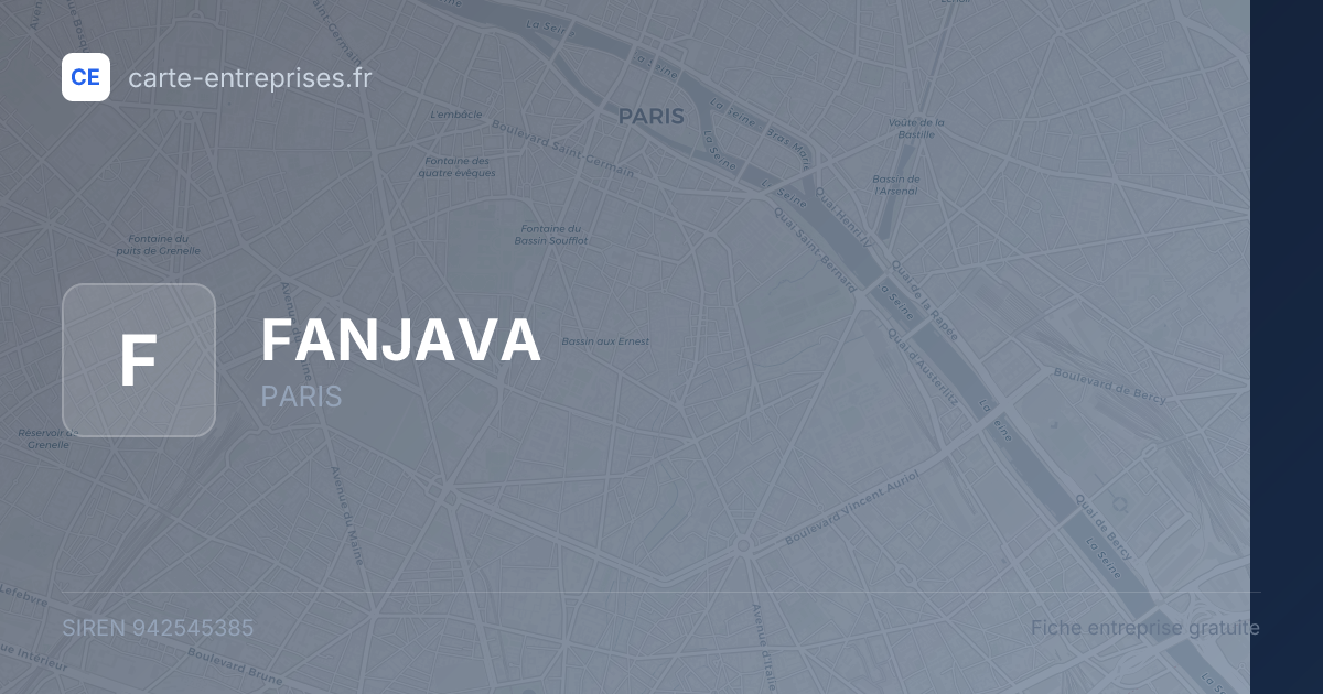 FANJAVA — 942545385 — fiche entreprise