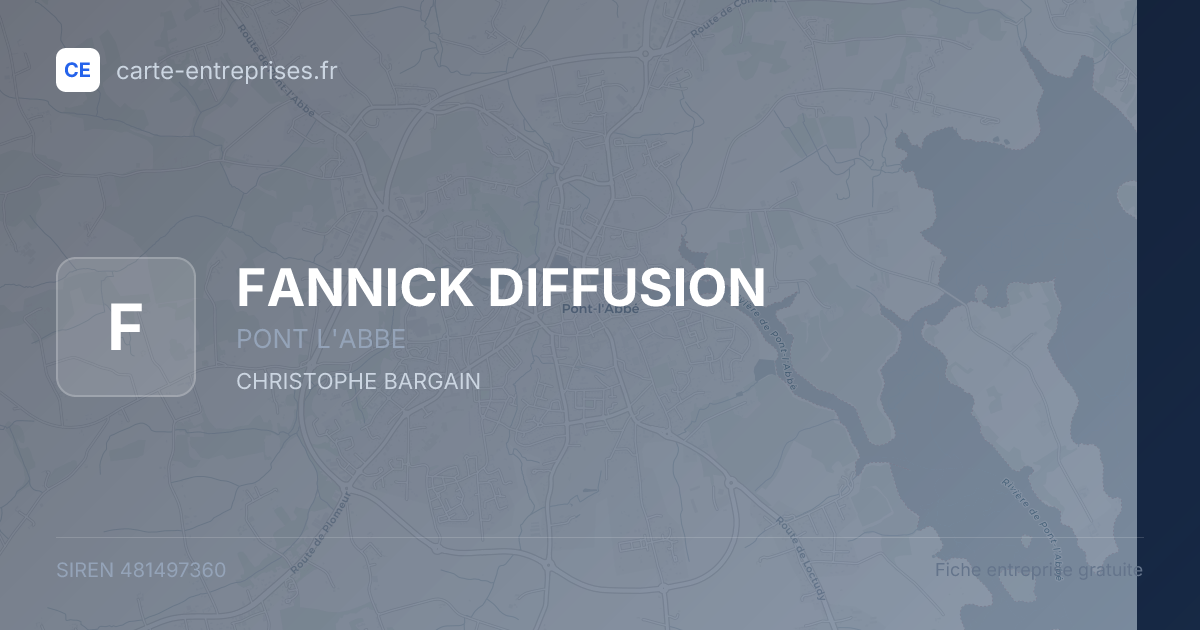 FANNICK DIFFUSION — 481497360 — fiche entreprise