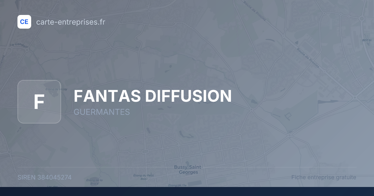FANTAS DIFFUSION — 384045274 — fiche entreprise