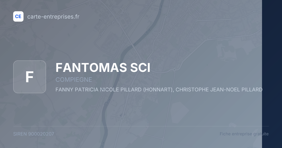 FANTOMAS SCI — 900020207 — fiche entreprise