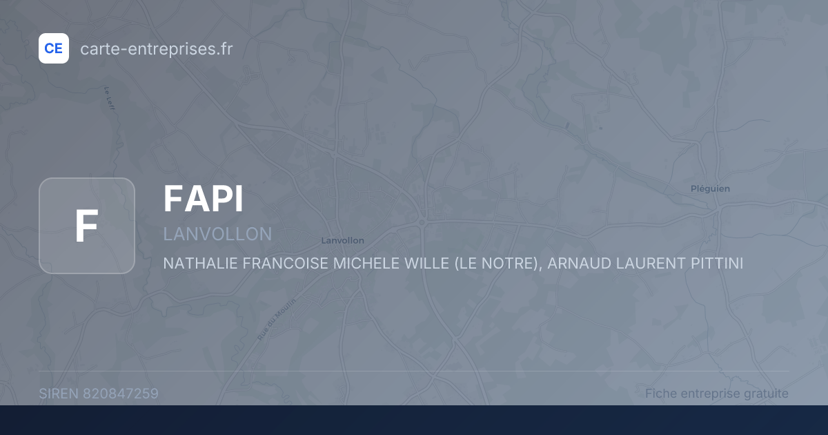 FAPI — 820847259 — fiche entreprise
