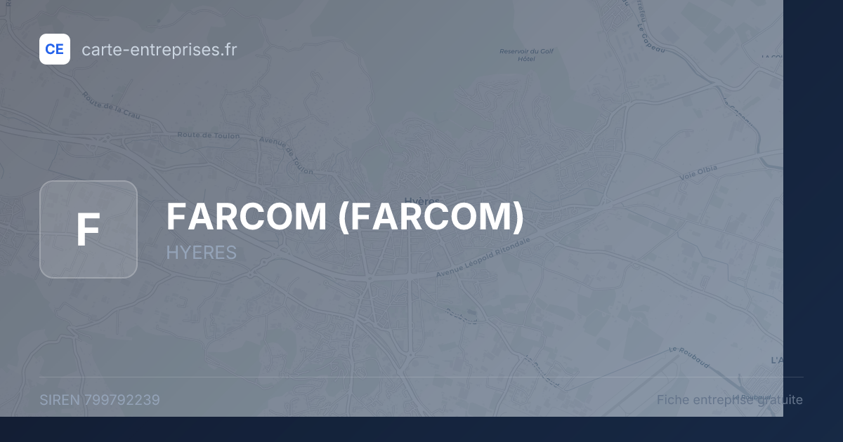 FARCOM — 799792239 — fiche entreprise