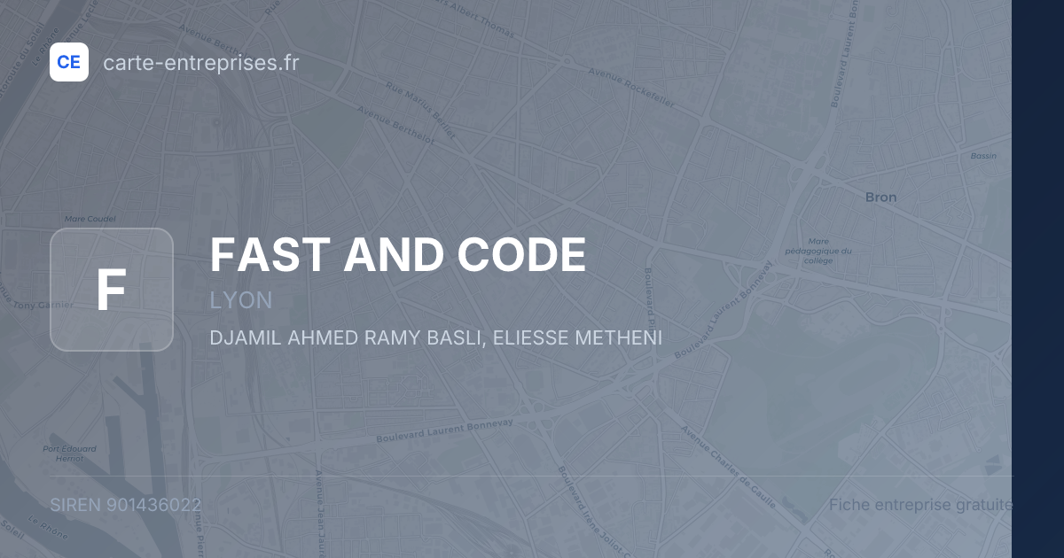 FAST AND CODE — 901436022 — fiche entreprise