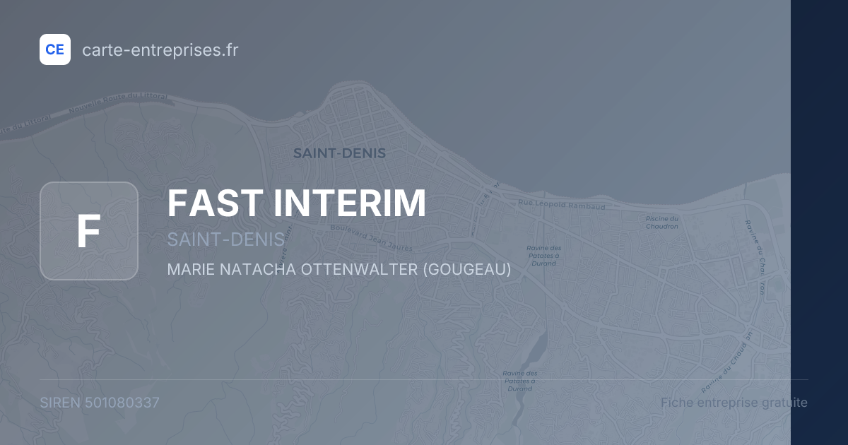 FAST INTERIM — 501080337 — fiche entreprise