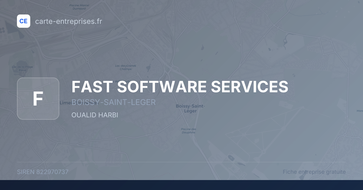 FAST SOFTWARE SERVICES — 822970737 — fiche entreprise