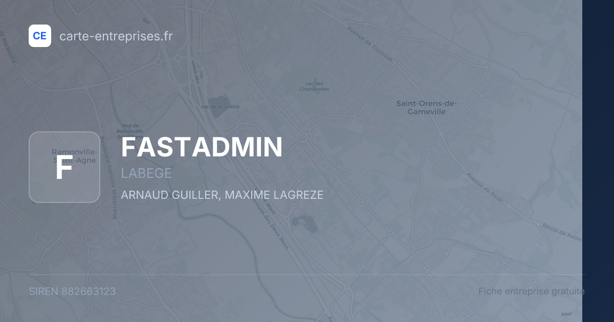 FASTADMIN — 882663123 — fiche entreprise