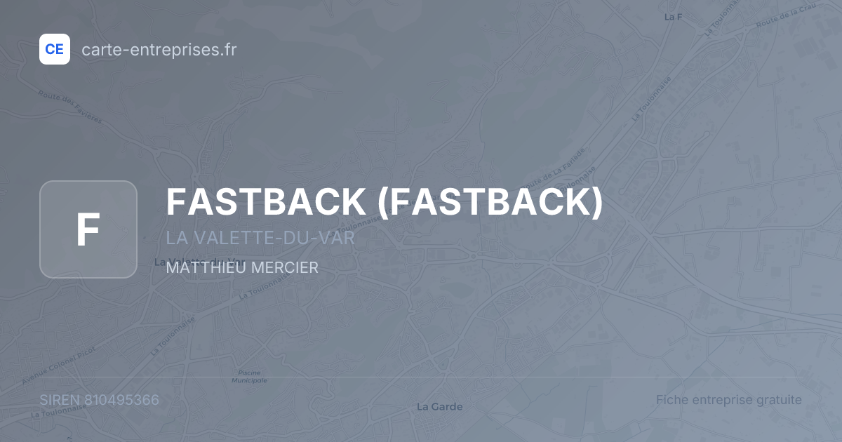 FASTBACK — 810495366 — fiche entreprise