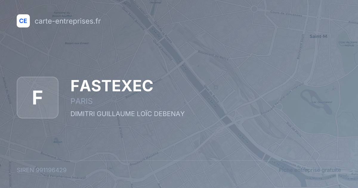 FASTEXEC — 991196429 — fiche entreprise