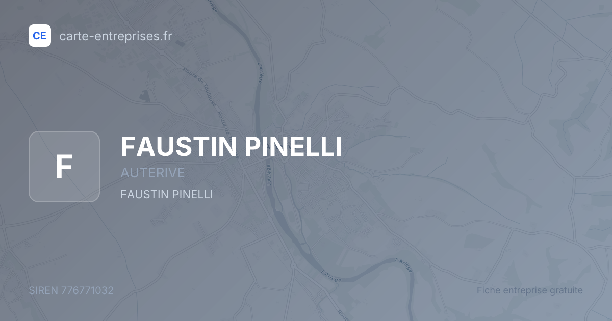 FAUSTIN PINELLI — 776771032 — fiche entreprise