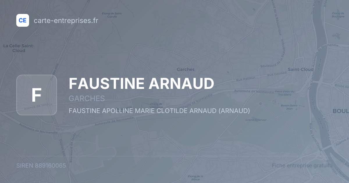 FAUSTINE ARNAUD — 889160065 — fiche entreprise