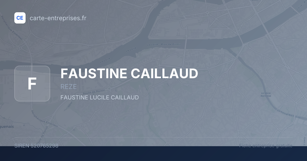 FAUSTINE CAILLAUD — 520765298 — fiche entreprise