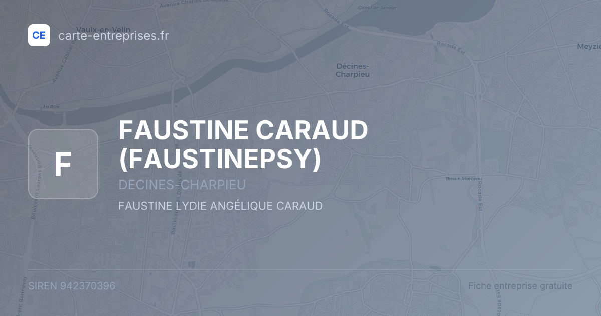 FAUSTINE CARAUD (FAUSTINEPSY) — 942370396 — fiche entreprise