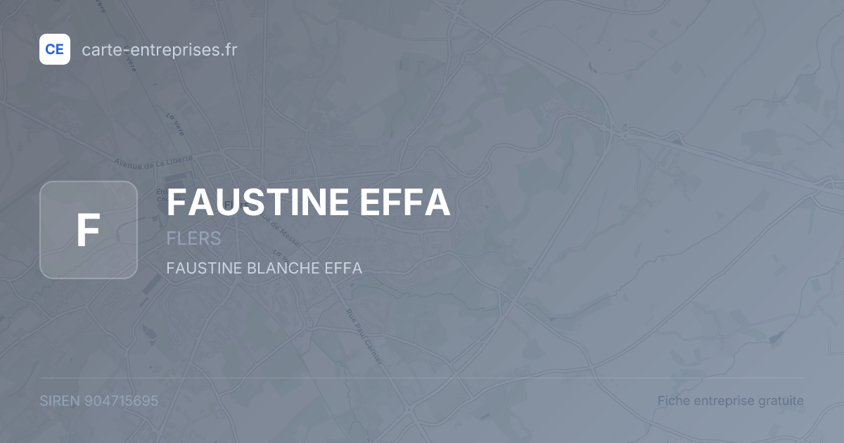 FAUSTINE EFFA — 904715695 — fiche entreprise