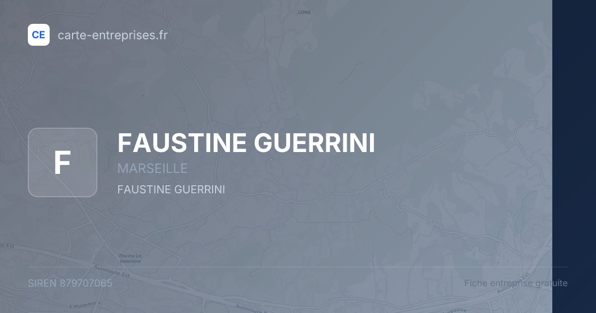 FAUSTINE GUERRINI — 879707065 — fiche entreprise