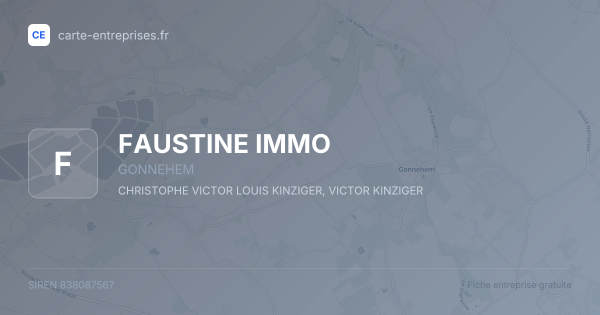 FAUSTINE IMMO — 838087567 — fiche entreprise
