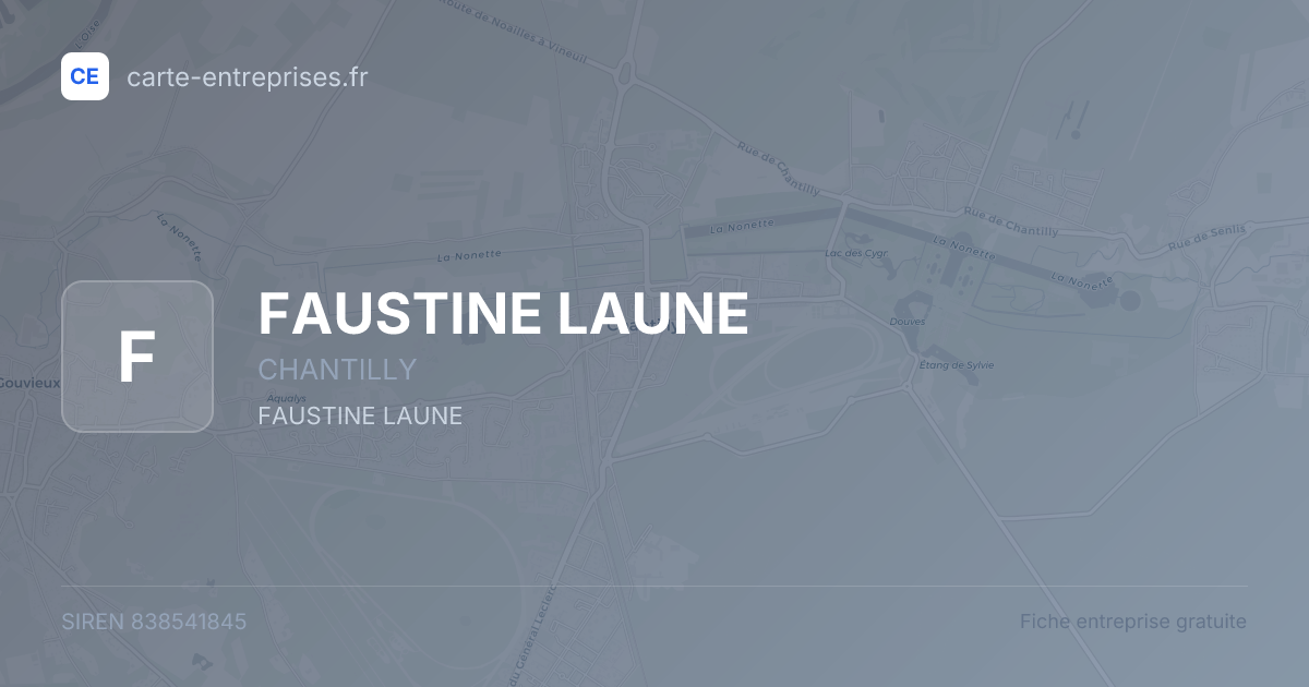 FAUSTINE LAUNE — 838541845 — fiche entreprise