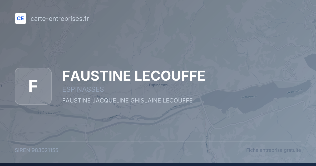 FAUSTINE LECOUFFE — 983021155 — fiche entreprise