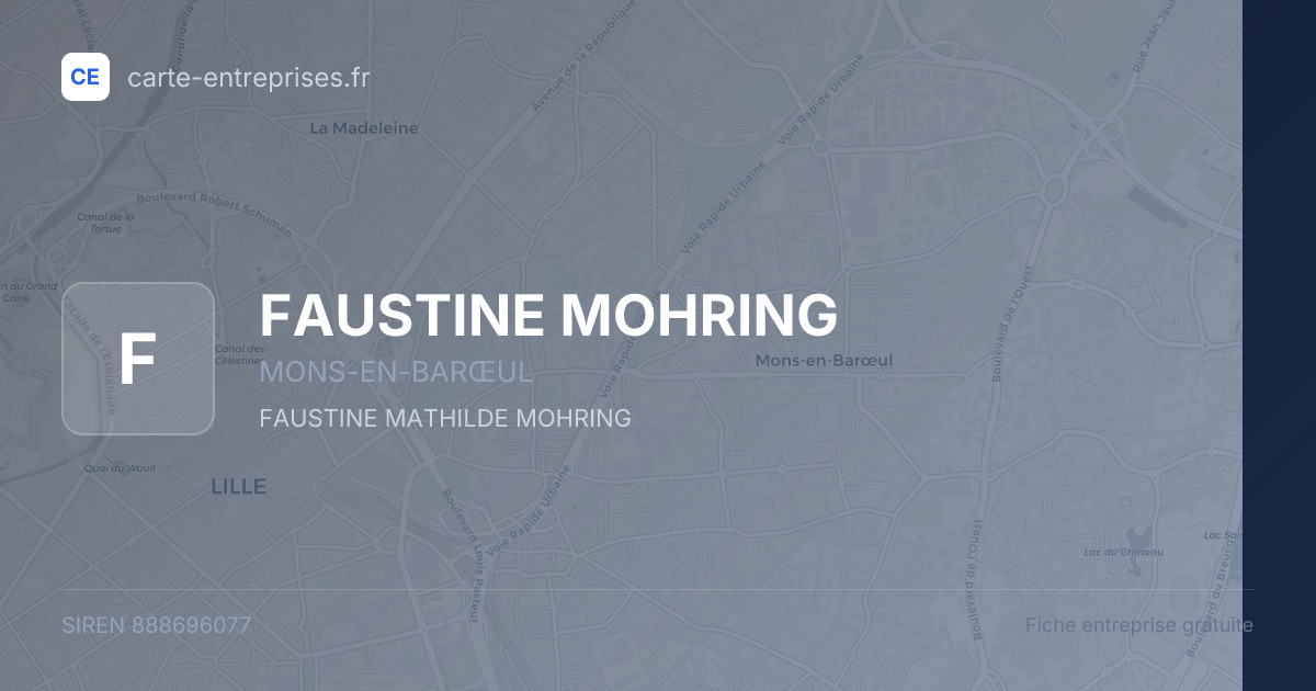 FAUSTINE MOHRING — 888696077 — fiche entreprise
