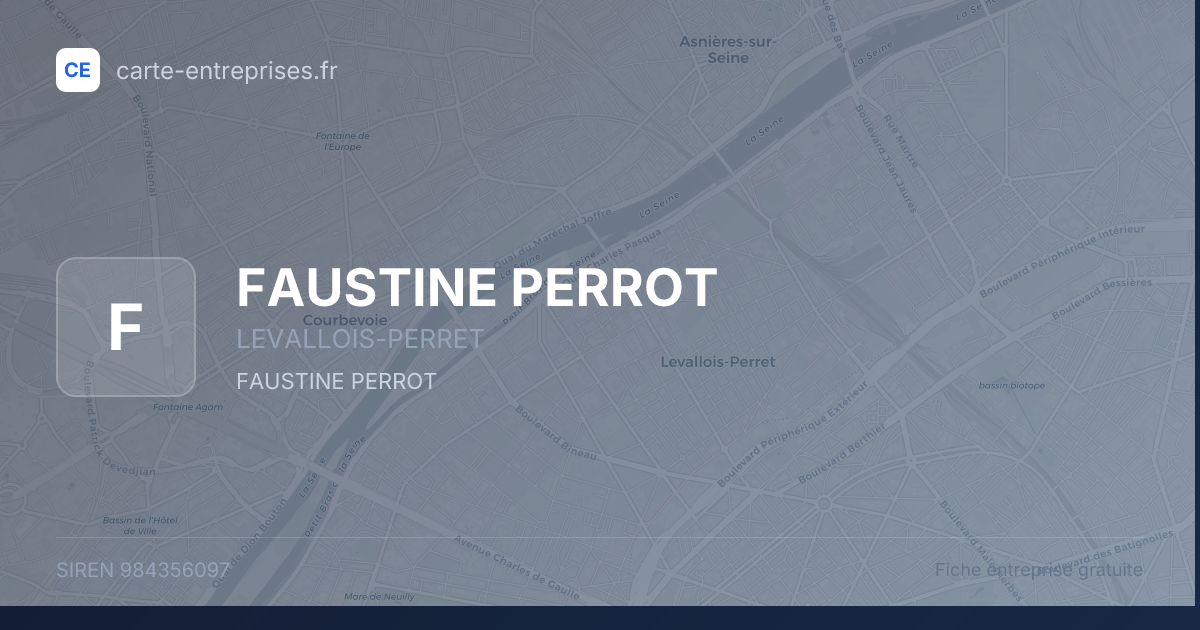 FAUSTINE PERROT — 984356097 — fiche entreprise