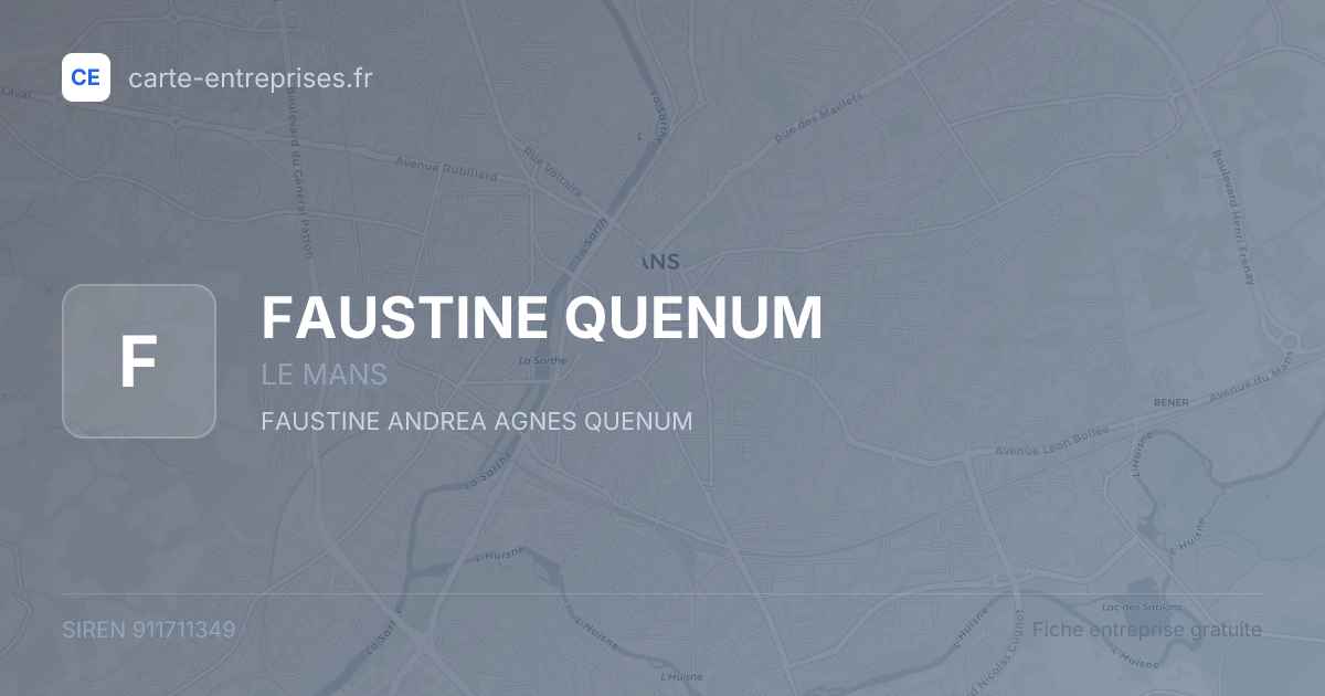 FAUSTINE QUENUM — 911711349 — fiche entreprise