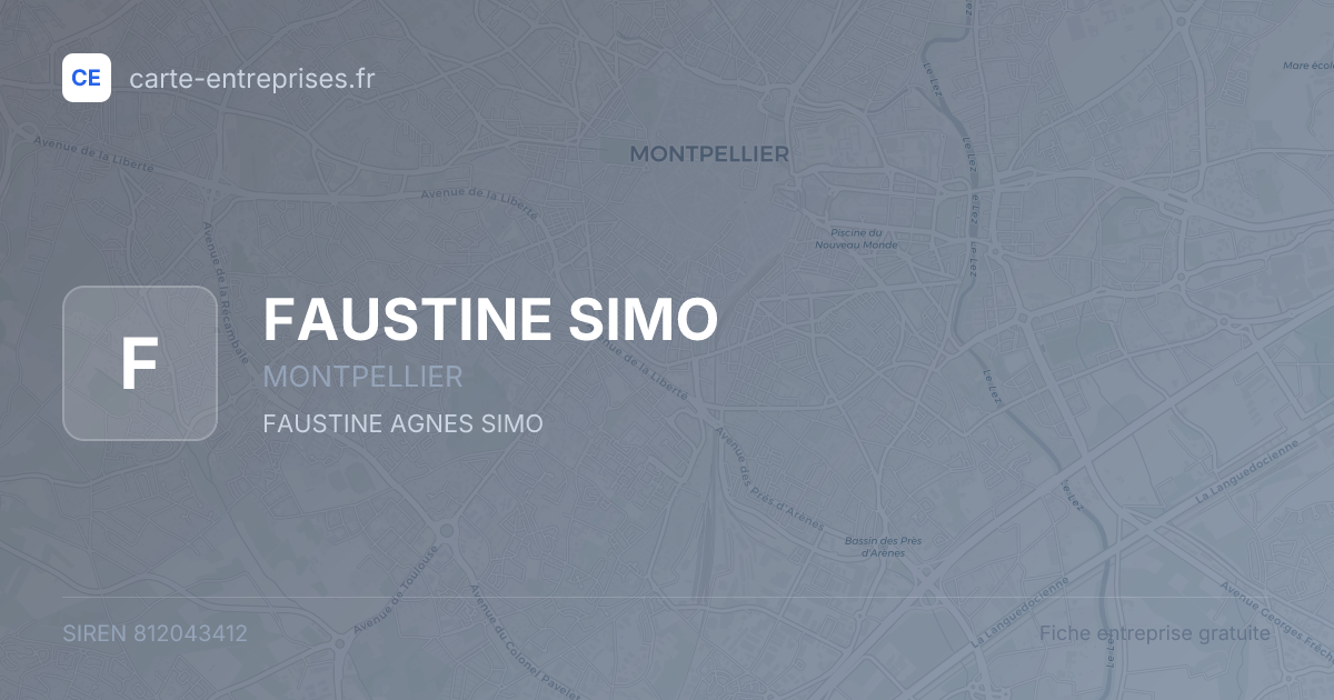 FAUSTINE SIMO — 812043412 — fiche entreprise