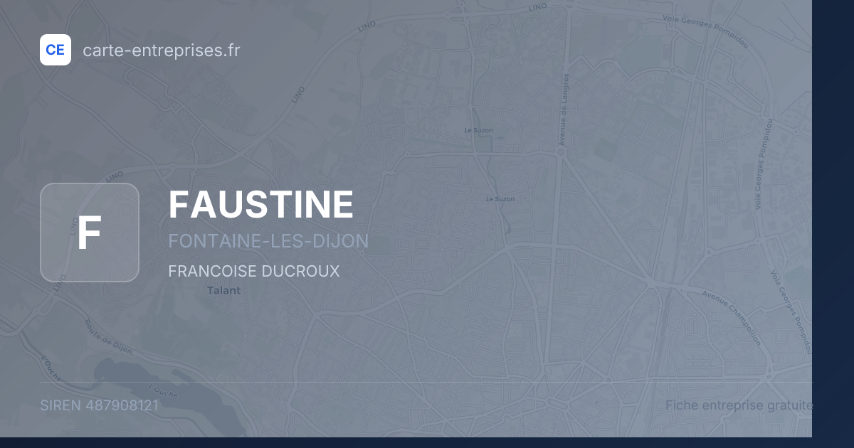 FAUSTINE — 487908121 — fiche entreprise
