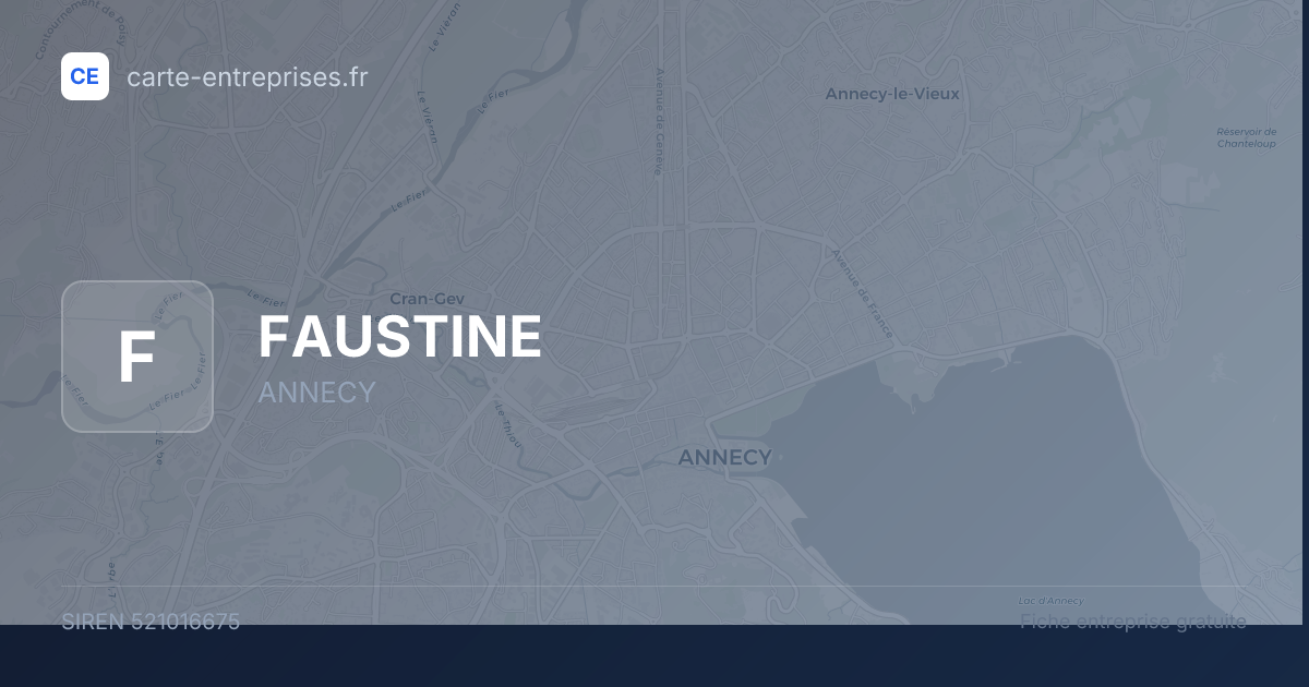 FAUSTINE — 521016675 — fiche entreprise