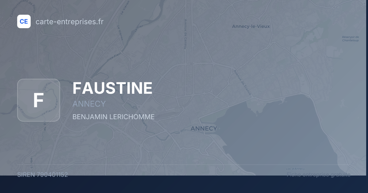 FAUSTINE — 790401152 — fiche entreprise