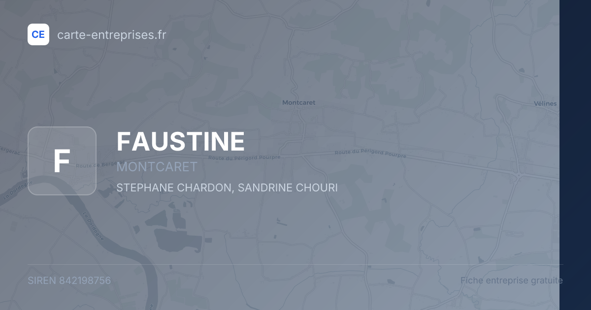 FAUSTINE — 842198756 — fiche entreprise