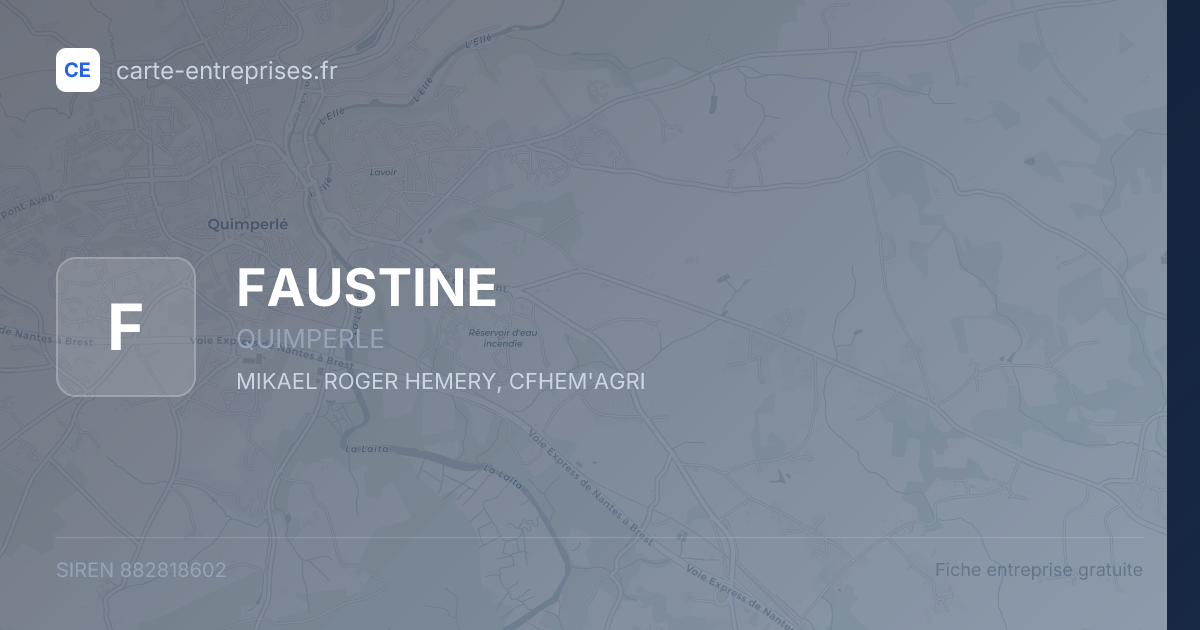 FAUSTINE — 882818602 — fiche entreprise