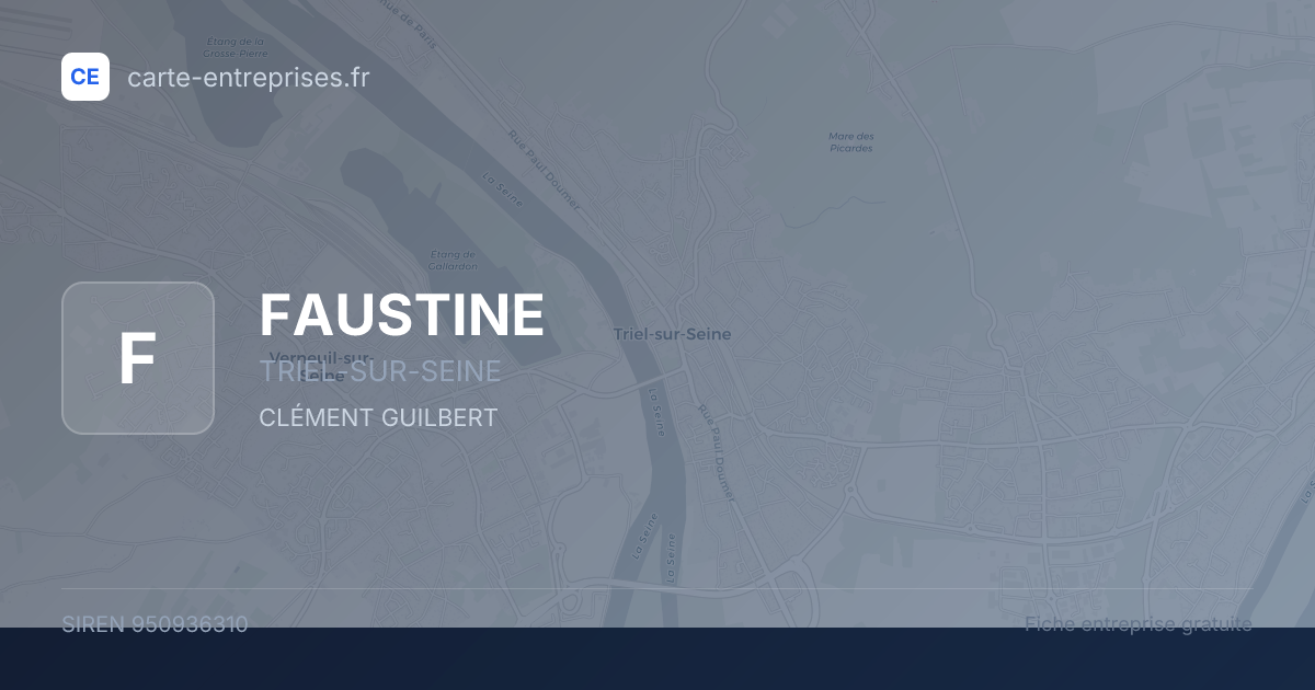 FAUSTINE — 950936310 — fiche entreprise
