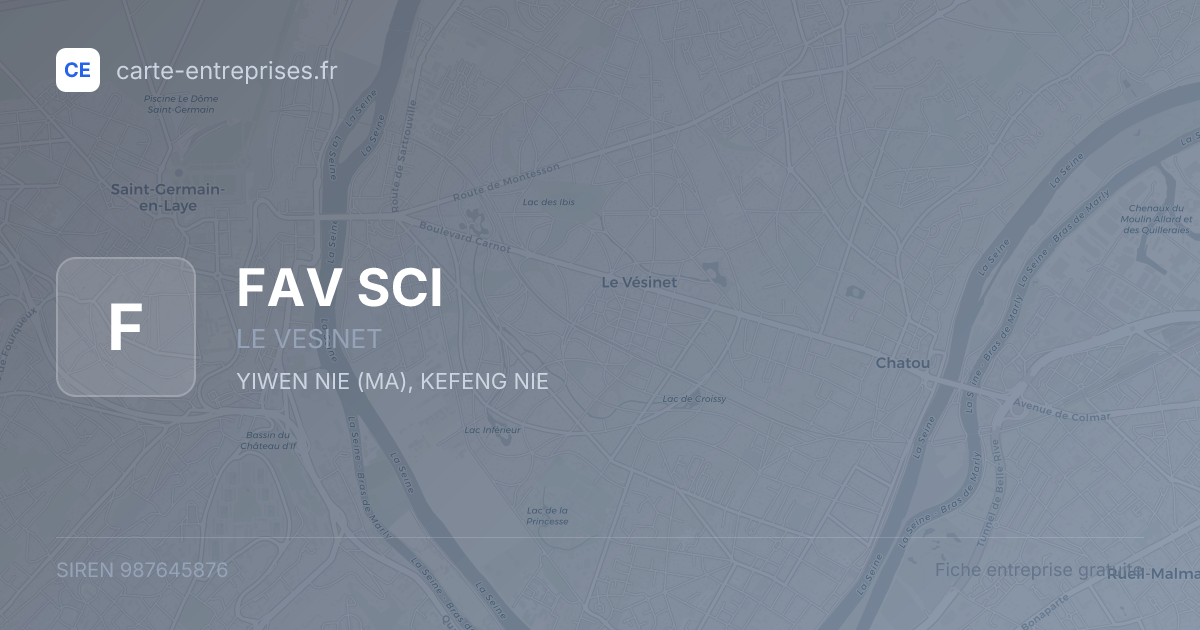 FAV SCI — 987645876 — fiche entreprise
