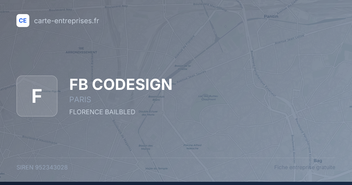 FB CODESIGN — 952343028 — fiche entreprise