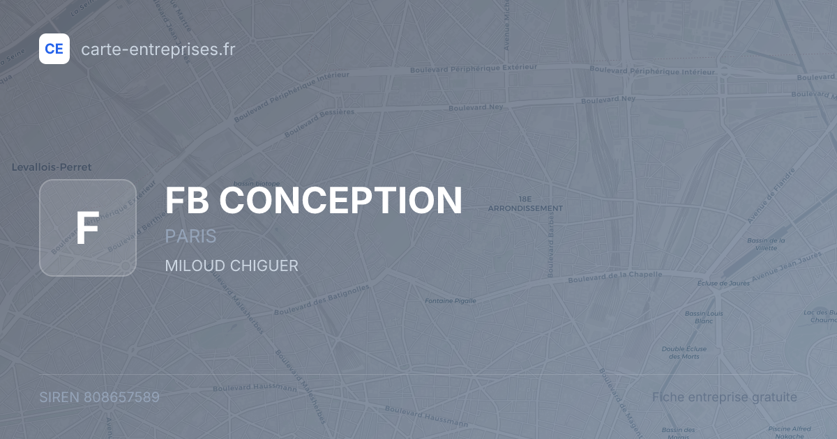 FB CONCEPTION — 808657589 — fiche entreprise