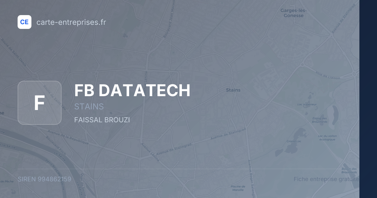 FB DATATECH — 994862159 — fiche entreprise