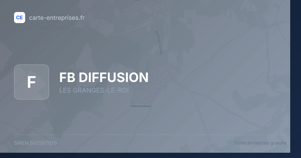 FB DIFFUSION — 502567076 — fiche entreprise